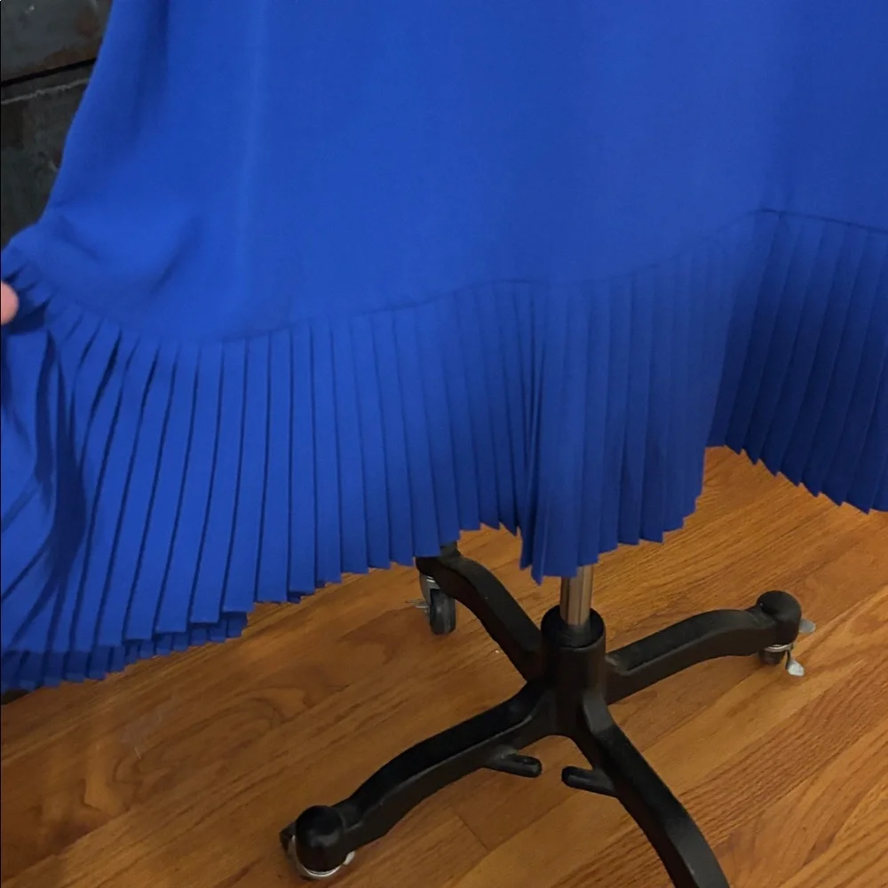 KENSIE💙EUC PLEATED FAUX HALTER COCKTAIL DRESS - Picture 5 of 15